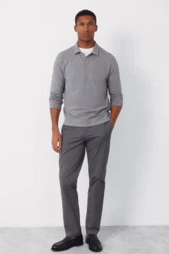 Pantalón chino microprint regular