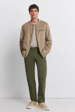 Pantalón chino microestampado slim fit