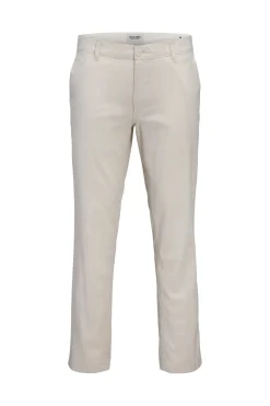 Pantalón chino regular fit lino