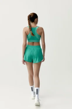 Pantal&oacute;n corto deportivo Padma 2.0 verde turquesa