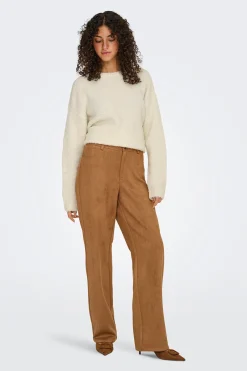 Pantal&oacute;n de traje de ante