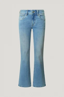 Pantal&oacute;n denim flare tiro bajo Pimlico