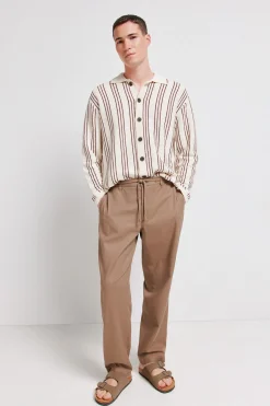 Pantal&oacute;n dobby straight fit