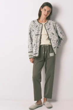 Pantal&oacute;n largo algod&oacute;n verde