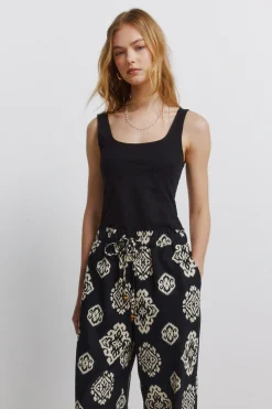 Pantal&oacute;n lino estampado