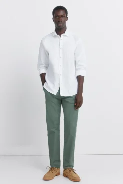 Pantal&oacute;n microestampado slim fit