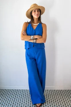 Pantal&oacute;n palazzo el&aacute;stico