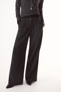 Pantal&oacute;n pinzas recto