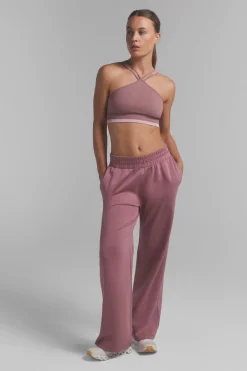 Pantal&oacute;n recto ancho suave rosa