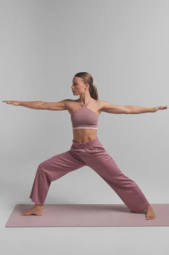 Pantal&oacute;n recto ancho suave rosa