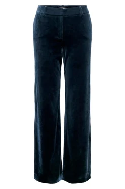 Pantalón recto de terciopelo