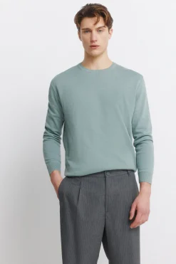 Pantal&oacute;n recto rayas relaxed fit