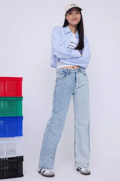 Pantal&oacute;n vaquero ancho