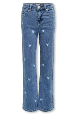 Pantal&oacute;n vaquero bordado ni&ntilde;a