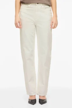 Pantalón vaquero recto con cintura alta