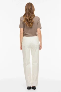 Pantalón vaquero recto con cintura alta