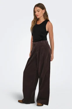 Pantal&oacute;n wide leg de pinzas