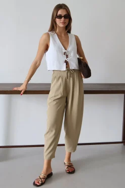 Pantalones corte carrot