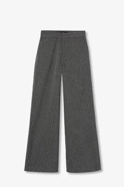 Pantalones Rectos a Rayas