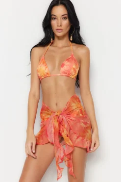 Pareo tie-dye volantes