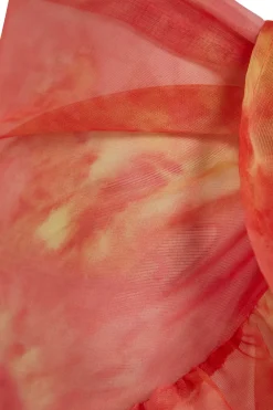 Pareo tie-dye volantes