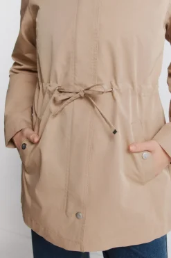 Parka capucha repelente al agua