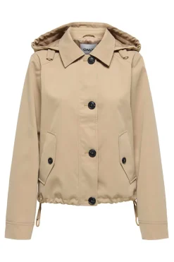 Parka corta con capucha