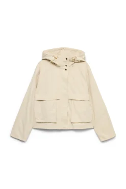 Parka corta con capucha