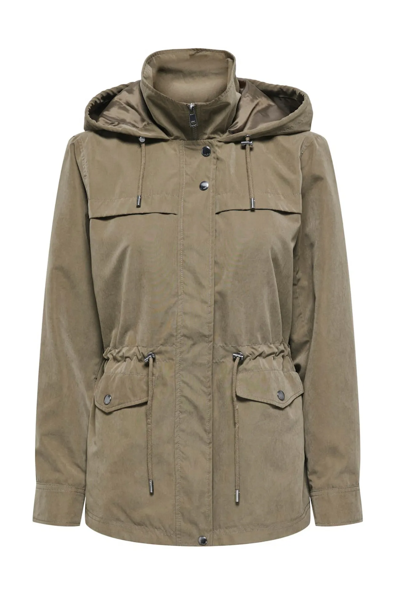 Parka corta con capucha