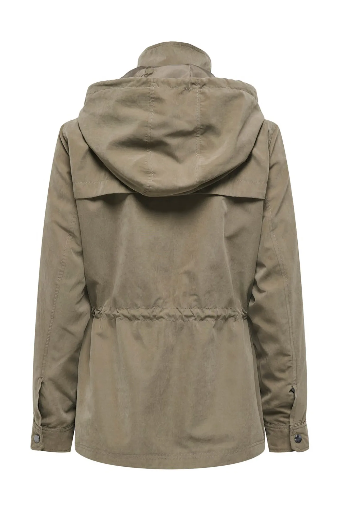 Parka corta con capucha