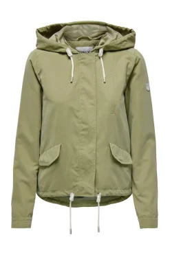 Parka corta con capucha