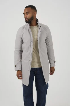 Parka larga cierre cremallera