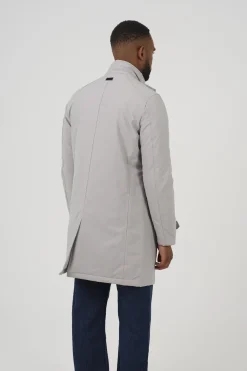 Parka larga cierre cremallera