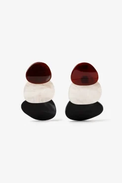 Pendientes Acr&iacute;licos Tricolor