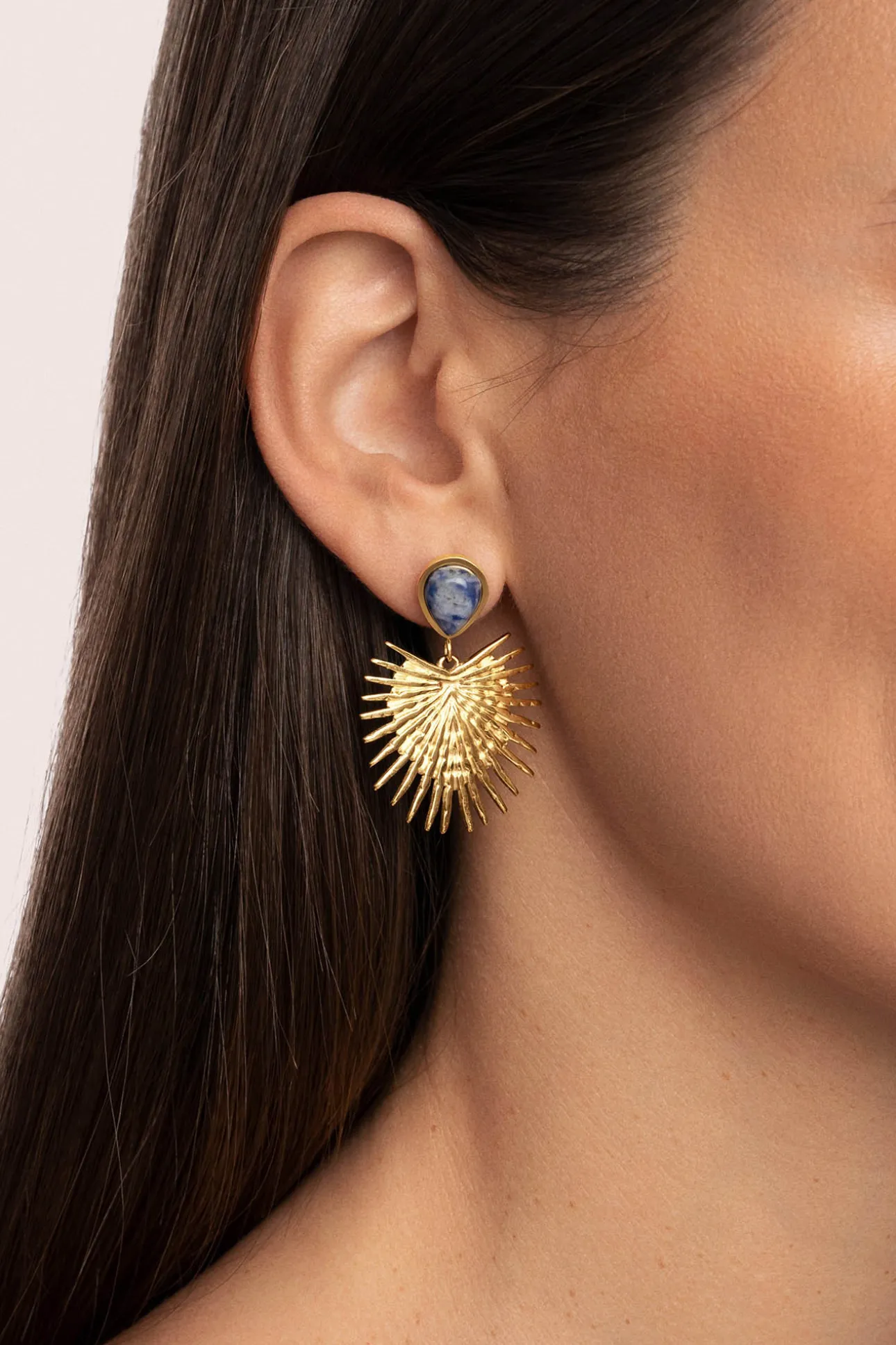 Pendientes Catalina Acero Baño Oro