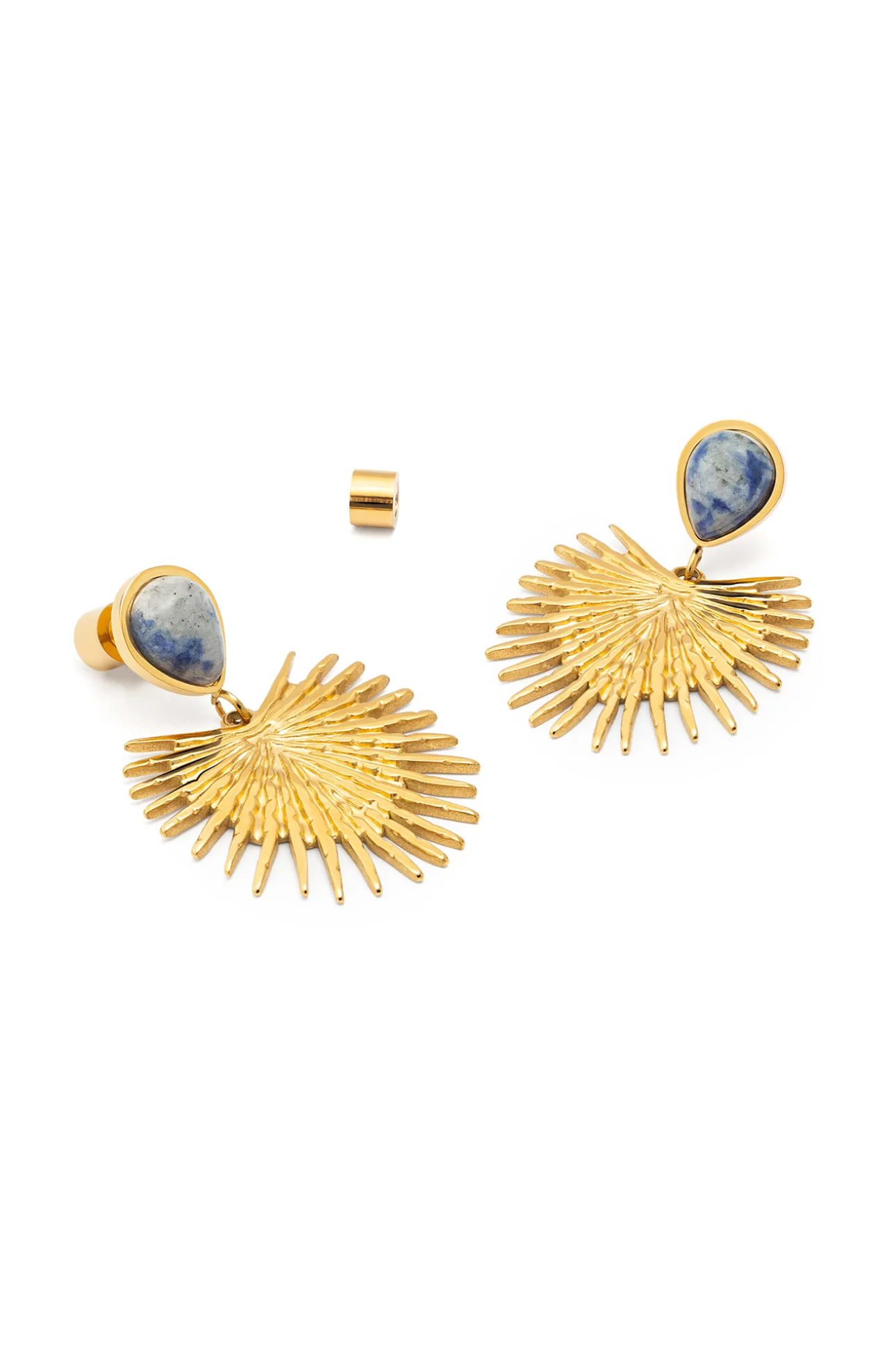 Pendientes Catalina Acero Baño Oro