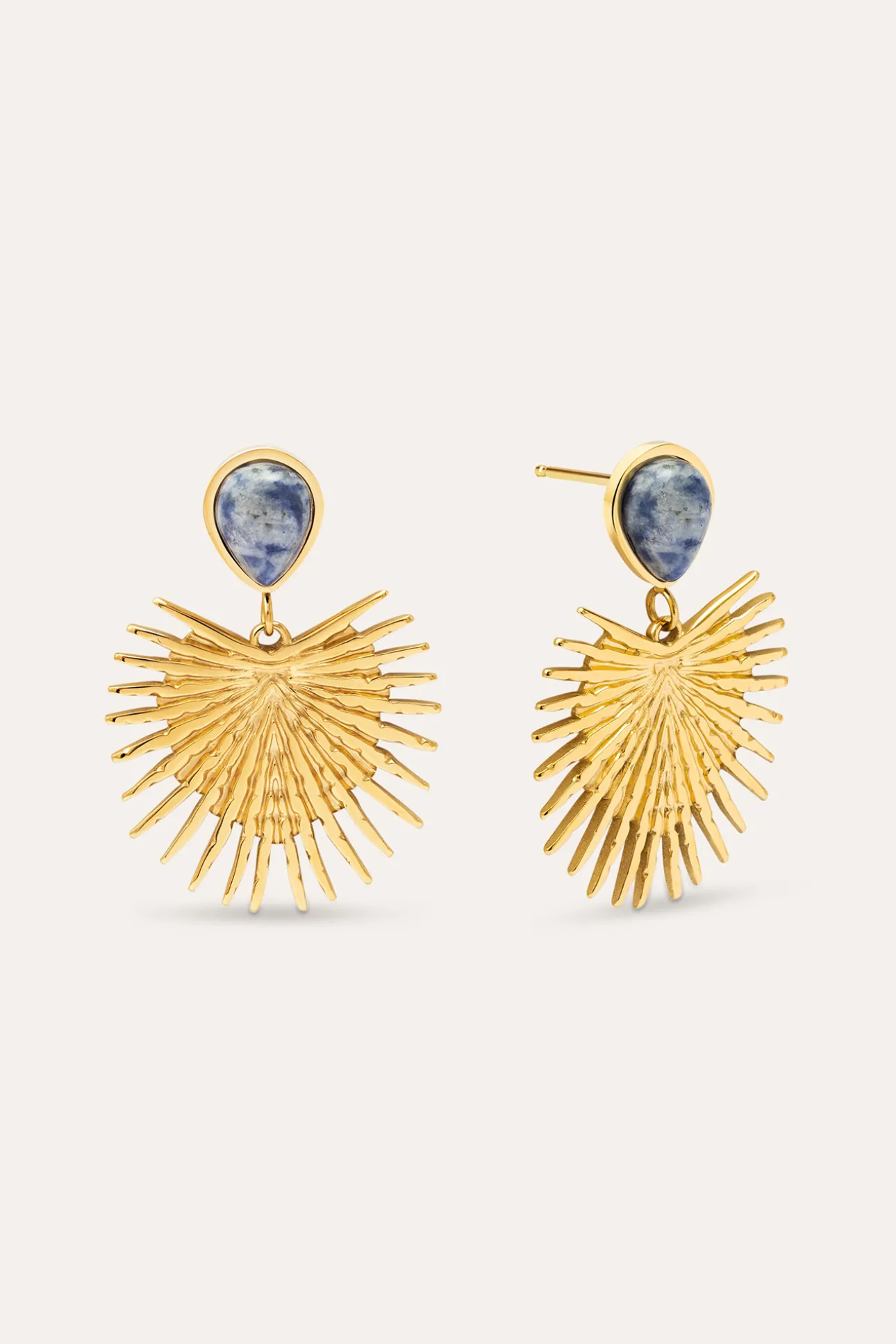 Pendientes Catalina Acero Baño Oro