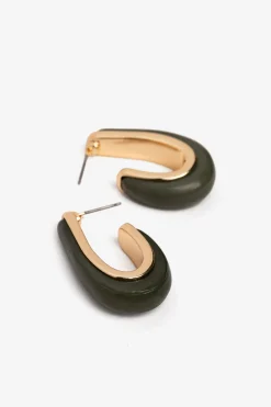 Pendientes Curvos con Acr&iacute;lico