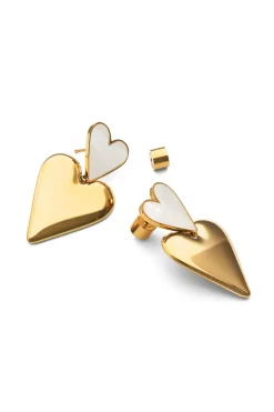 Pendientes Duo d'amour Ba&ntilde;o Oro