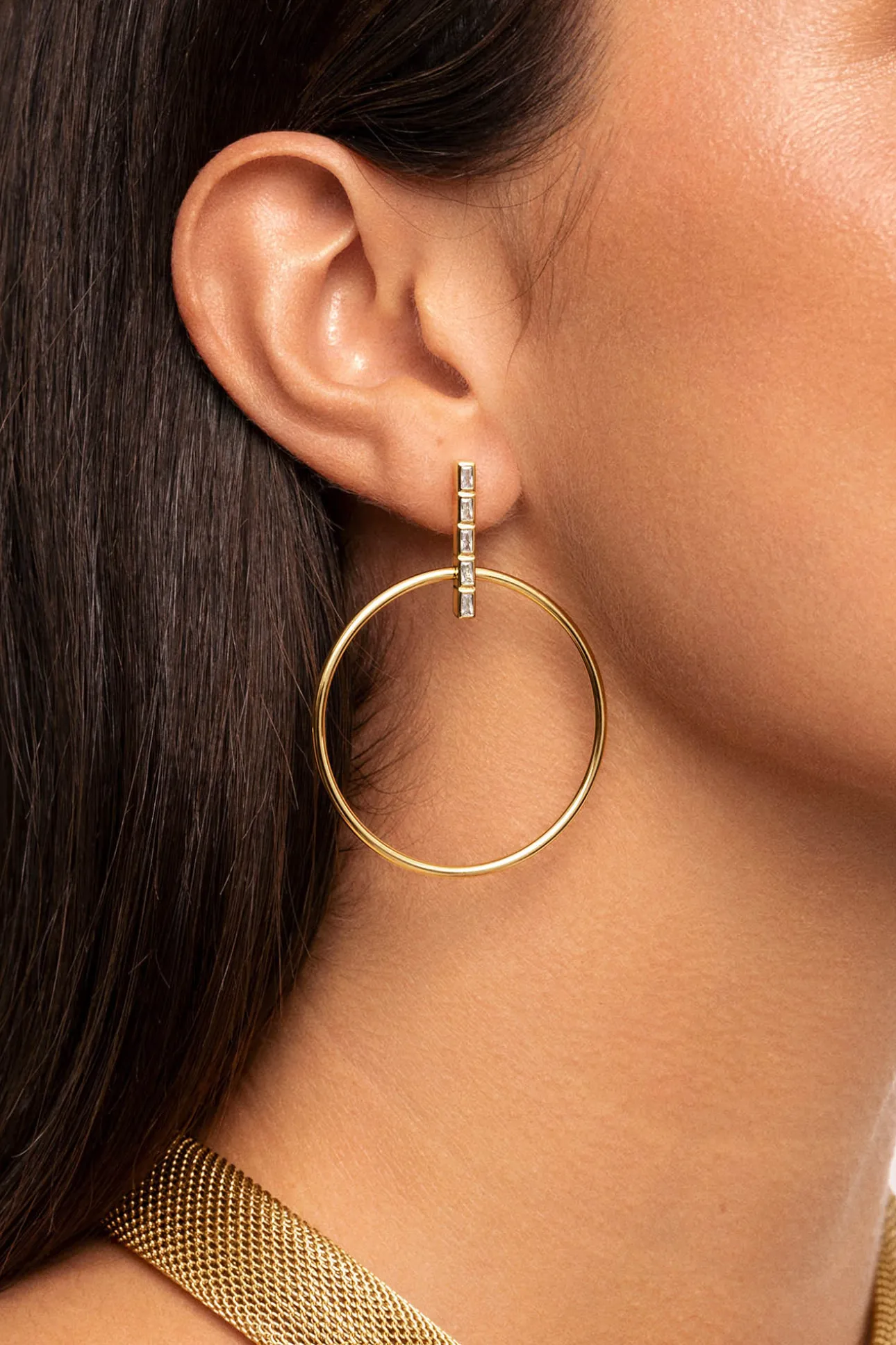 Pendientes Ophelia Baño Oro