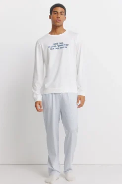 Pijama algod&oacute;n mensaje