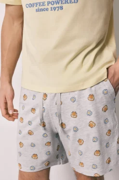 Pijama corto hombre 100% algodón Garfield