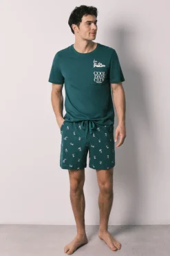 Pijama corto hombre 100% algod&oacute;n Bugs Bunny