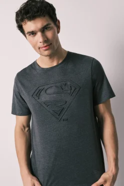 Pijama corto hombre algod&oacute;n Superman