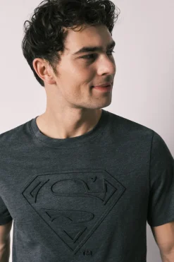 Pijama corto hombre algod&oacute;n Superman