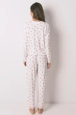 Pijama largo estampado Mickey Cherry