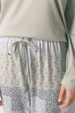 Pijama largo super soft patchwork