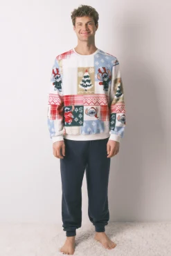 Pijama masculino Stitch tejido polar