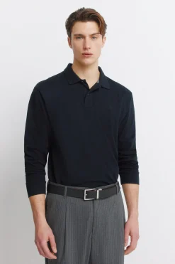 Polo básico Springfield manga larga regular fit