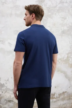 Polo de manga corta y cremallera